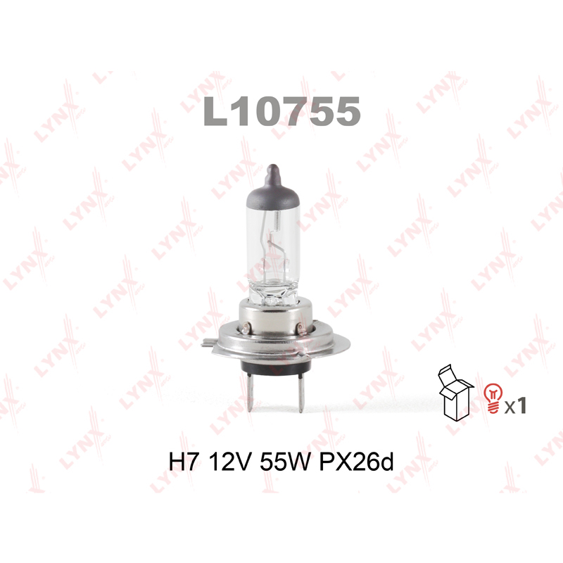 Продажа Лампа H7 12V 55W PX26D LYNXauto