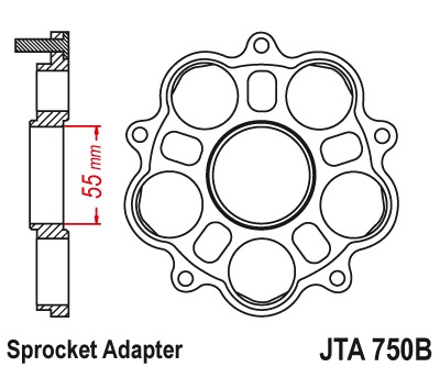 Продажа Адаптер задней звезды Ducati JTA750B