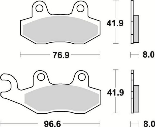 Продажа Braking Комплект тормозных колодок 696SM1 (FDB497,MCB582,FA135)