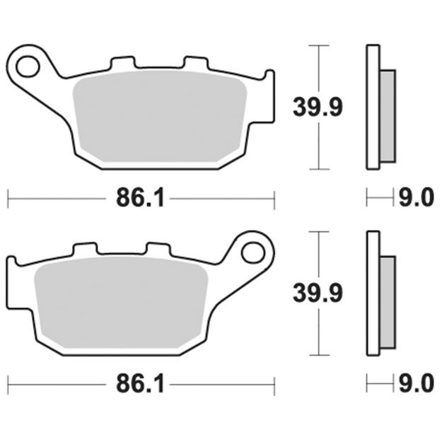 Продажа Braking Комплект тормозных колодок 956CM56 (FDB2258,MCB841,FA140)