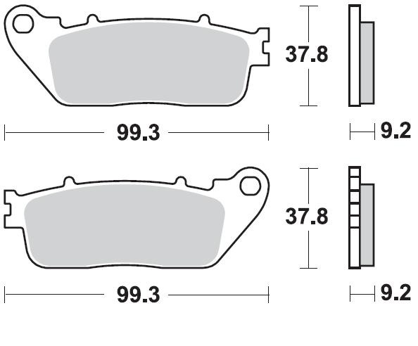 Продажа Braking Комплект тормозных колодок 942SM1(FDB2253,MCB817,FA488)