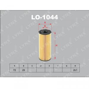 На фото LO-1044 Вставка фильтра масяного LYNXauto (057115561K)
