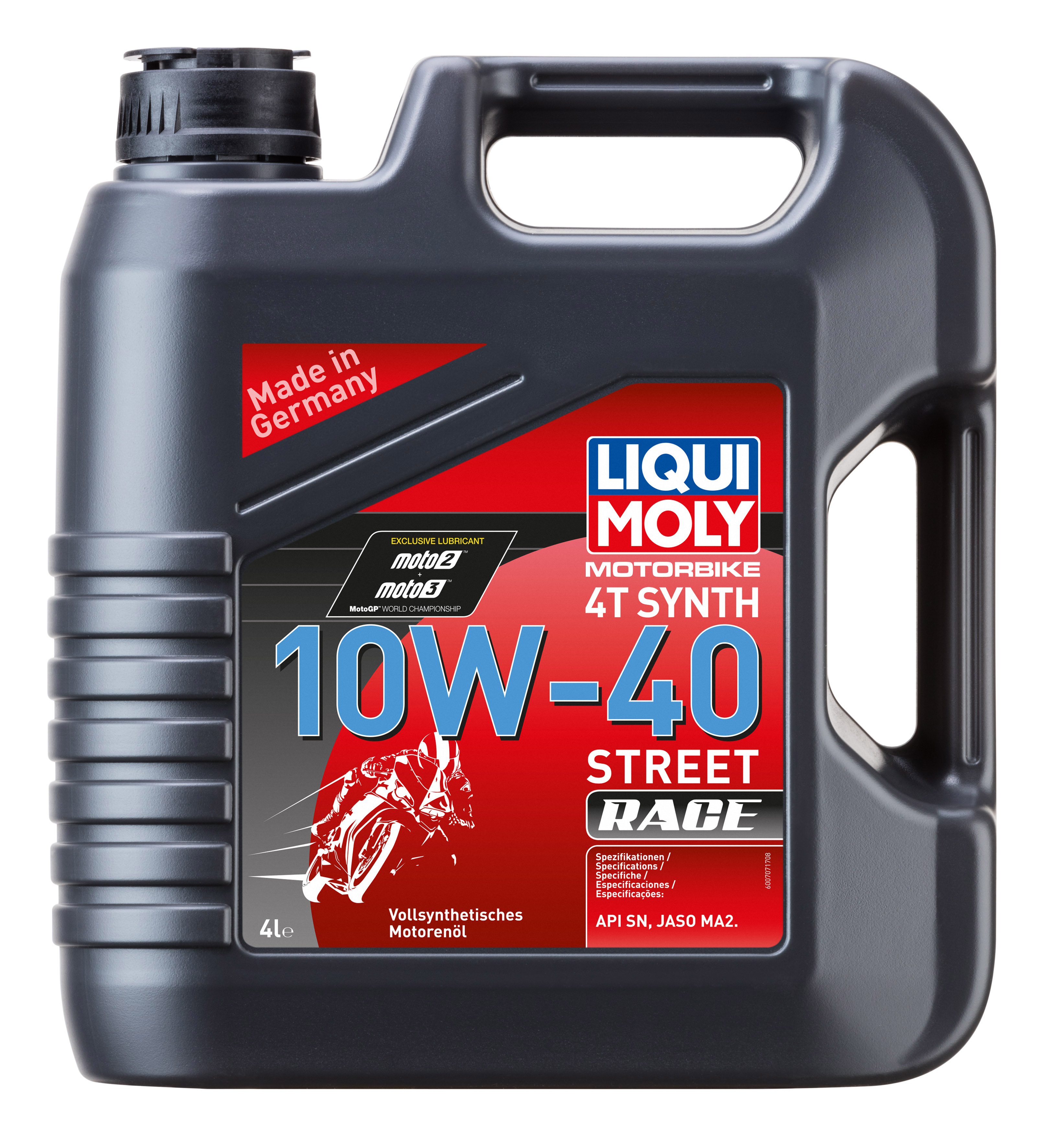 Продажа LIQUI MOLY Синтет. моторное масло 4T Synth Street Race 10W-40 (4л)
