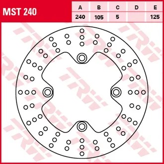 Продажа MST240 TRW тормозной диск задний