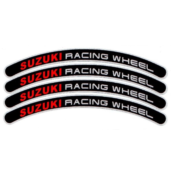 Продажа Комплект светоотражающих наклеек на колеса Suzuki, черный