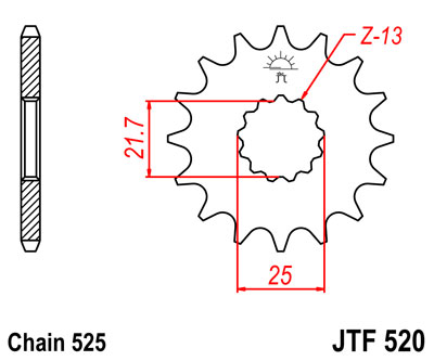 Продажа JTF 520 звезда передняя