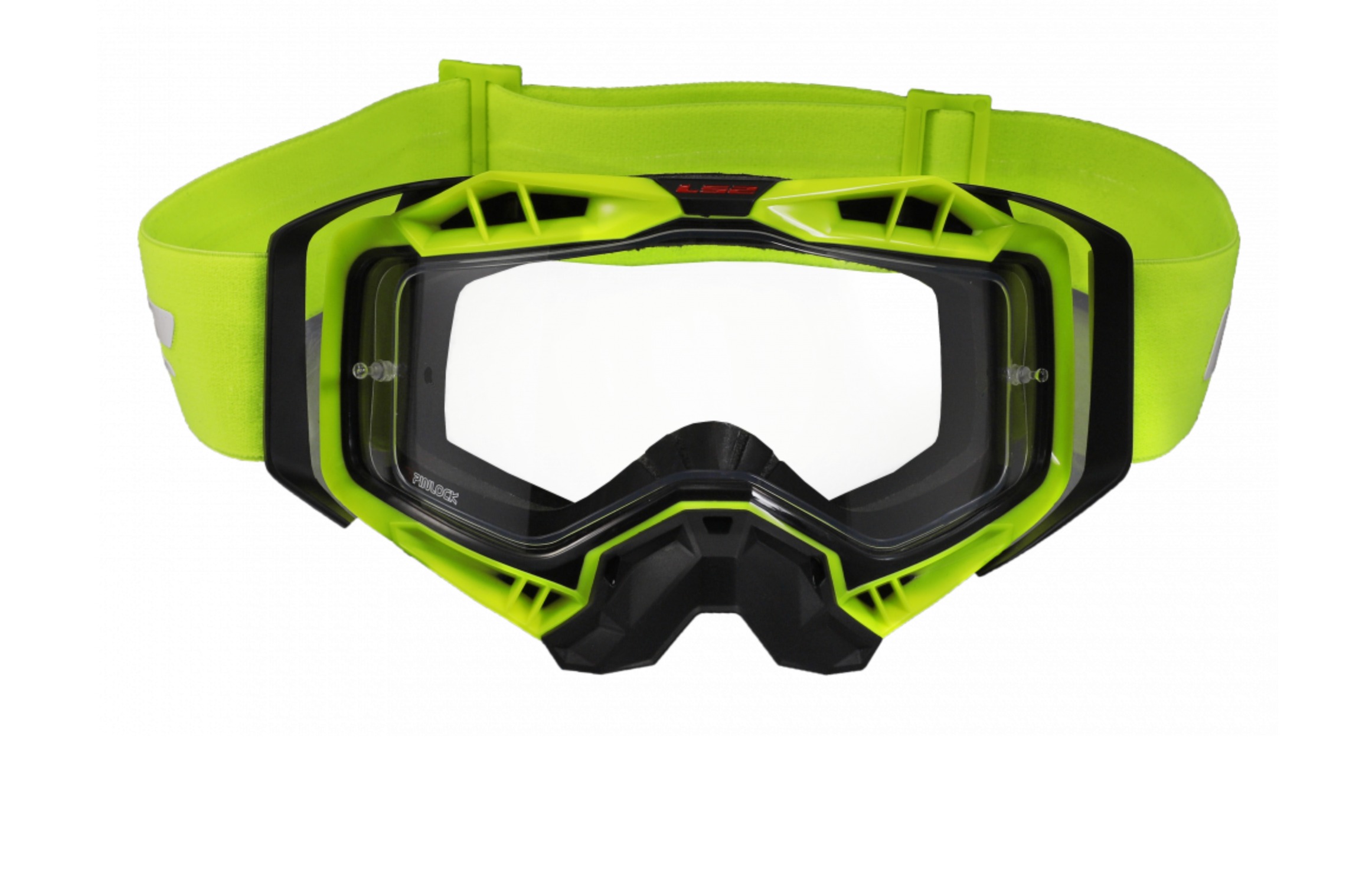 Продажа Очки кросс LS2 AURA Goggle(черно-желтые с прозрачной линзой)