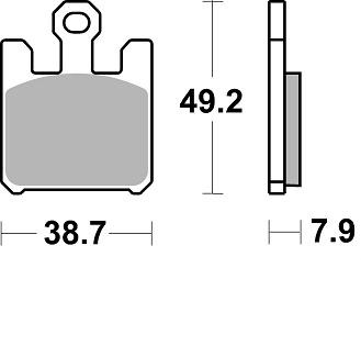 Продажа Braking Комплект тормозных колодок 893CM55(FDB2164,MCB742,FA369)