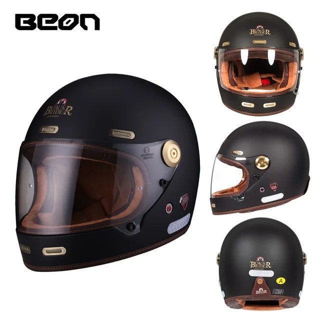 Продажа Шлем Beon B512 Matt Black (Vintage F2)
