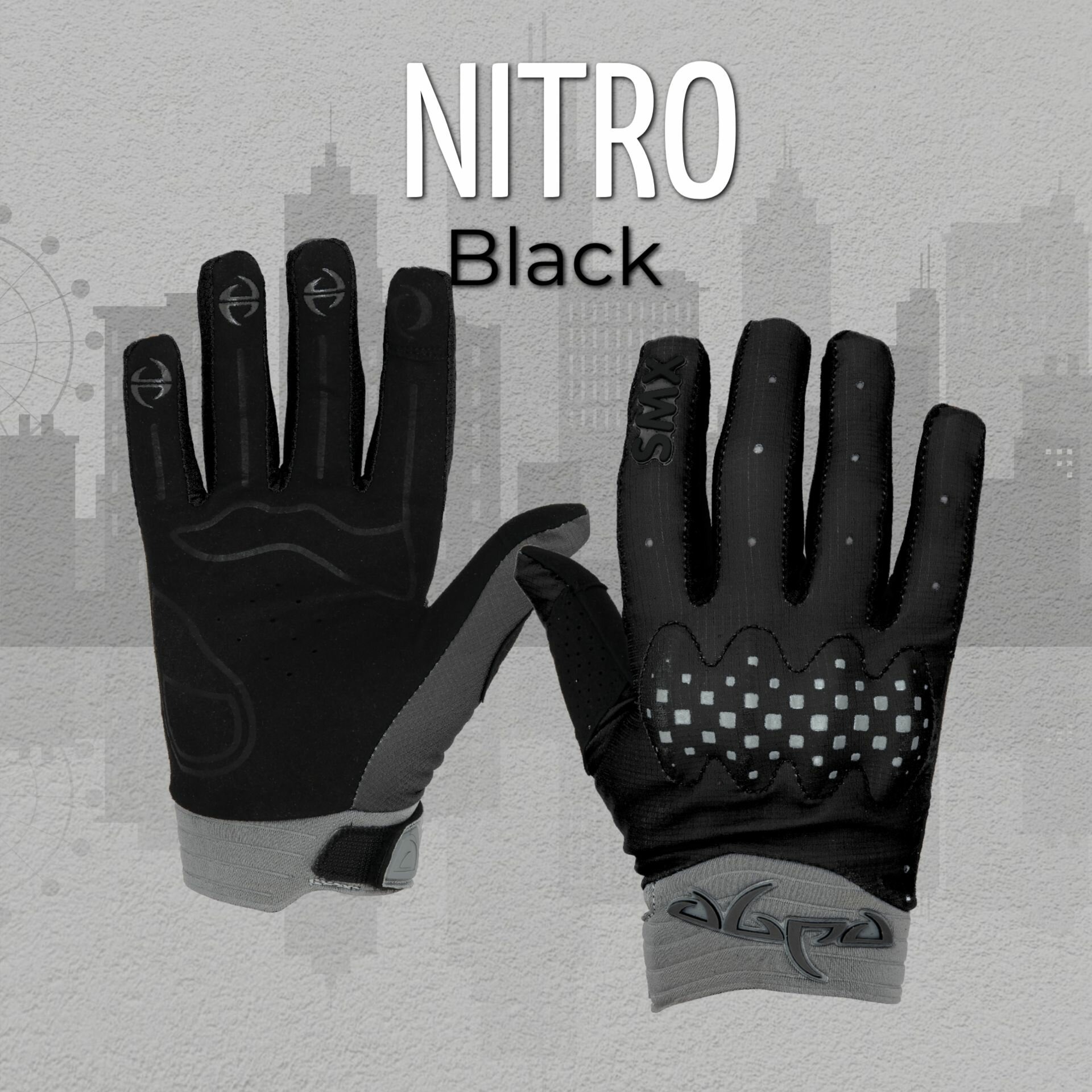 Продажа Мотоперчатки EDGE NITRO Black