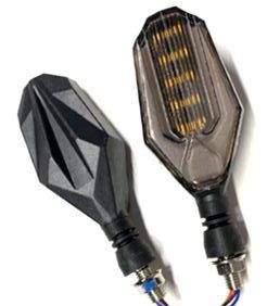 Продажа Универсальные светодиодные поворотники ZXD-03-Y для мотоцикла, свет желтый