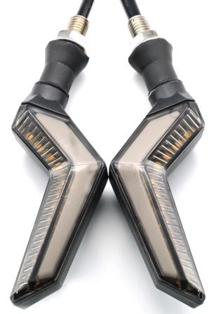 Продажа Универсальные светодиодные поворотники ZXD-131-Y для мотоцикла свет желтый бегущие огни стоп сигнал