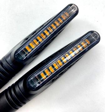 Продажа Универсальные светодиодные поворотники ZXD-111-Y для мотоцикла свет желтый бегущие огни