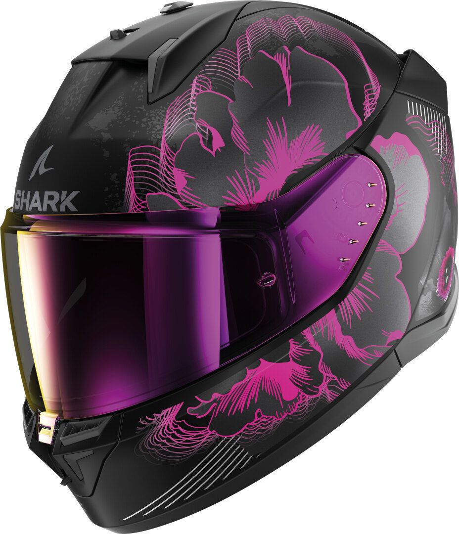 Продажа Мотошлем SHARK D-SKWAL 3 MAYFER black/Violet/Glitter
