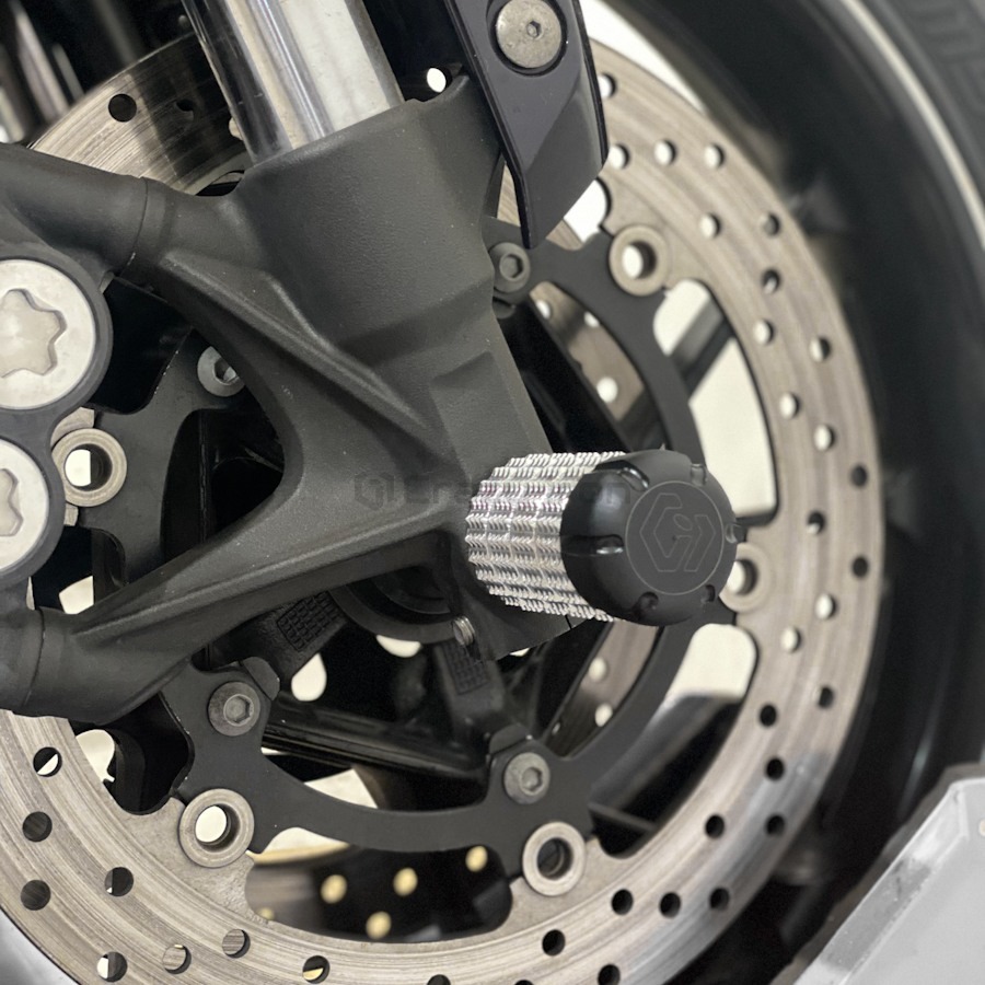 Продажа Пеги в ось переднего колеса YAMAHA MT-09, FZ-09, TRACER, XSR900 `13-`20, YZF-R7 `22- CRAZY IRON