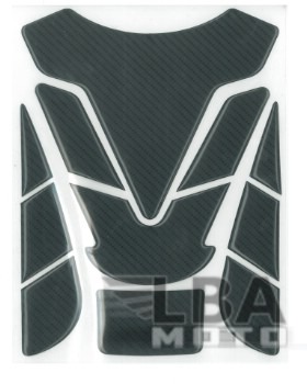 Продажа Наклейка на бак для мотоцикла Карбон Черная 3