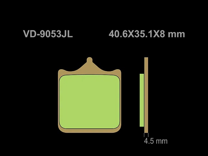 Продажа VESRAH Тормозные колодки VD-9053JL (FDB 2255)