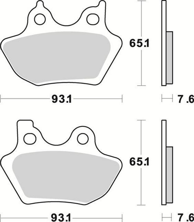 Продажа Braking тормозные колодки 843SM1 Harley-Davidson (FDB2097,MCB711,FA299)