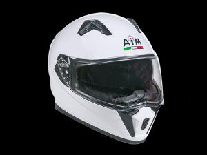 На фото Шлем AiM JK320 белый глянец
