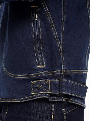 На фото Мотокуртка джинсовая STARKS GHOST, синий