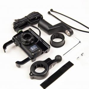 На фото Мото держатель с зарядным устройством R10 USB QC