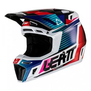На фото Мотошлем Leatt Moto 8.5 Helmet Kit Royal