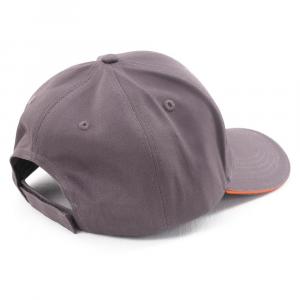 На фото Бейсболка Classic DF Grey-Orange. Racing Sport (Изогнутый козырек)