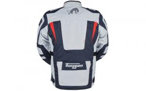 На фото Мотокуртка APALACHES текстиль, цвет Синий/Белый/Красный