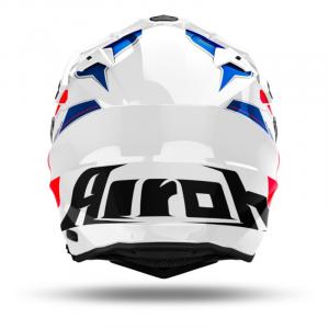 На фото Мотошлем Airoh Commander 2 Reveal Blue/Red Gloss