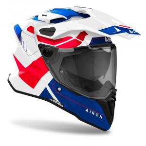 На фото Мотошлем Airoh Commander 2 Reveal Blue/Red Gloss