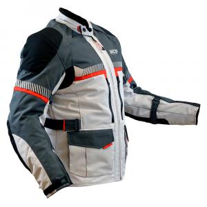 На фото MCP Мотокуртка мужская туристическая Everglade (черно-светло-серый, black-light grey)