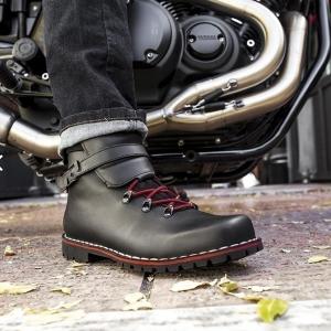 На фото Мотоботы STYLMARTIN RED REBEL BLACK NERO