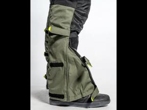 Купить Мотобрюки ткань FSD TESLA green На фото Мотобрюки ткань FSD TESLA green