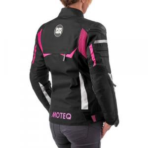 На фото Moteq Текстильная женская куртка Bonnie Черный/Розовый