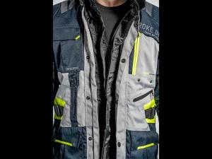 На фото Мотокуртка ткань FSD BERLIN navy/grey