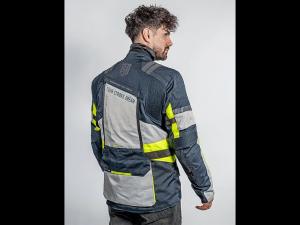 На фото Мотокуртка ткань FSD BERLIN navy/grey