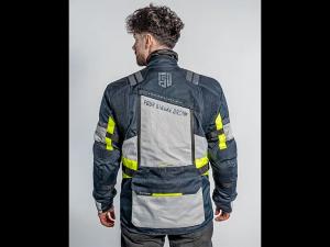 На фото Мотокуртка ткань FSD BERLIN navy/grey