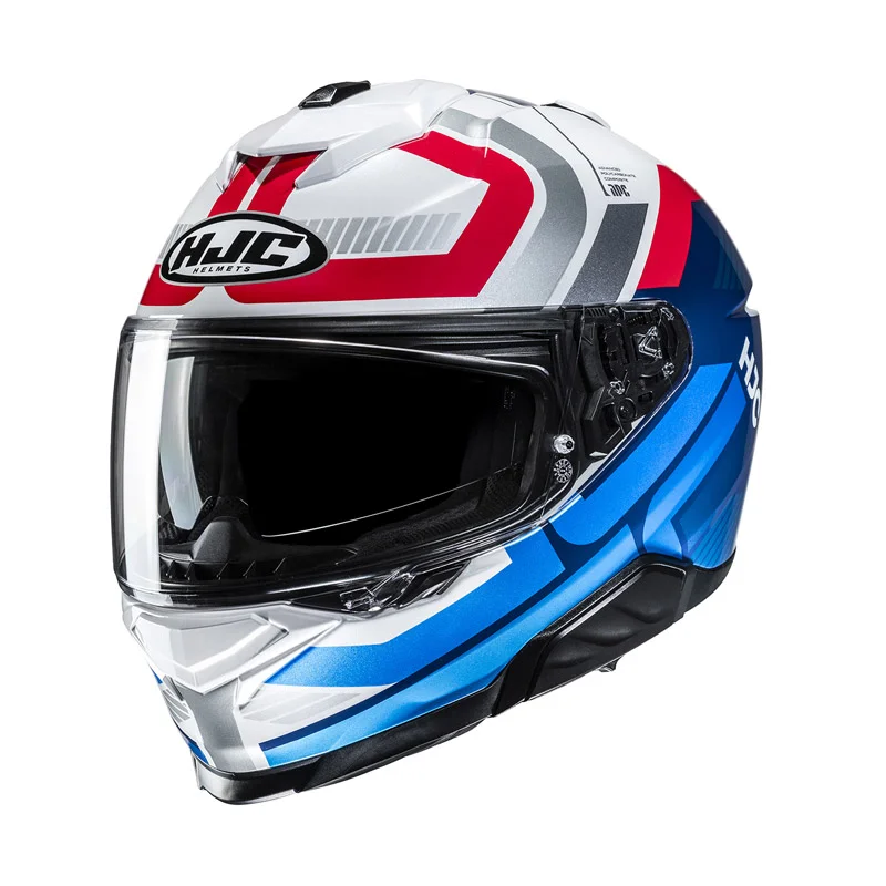 На фото Мотошлем HJC i71 VIZ MC21