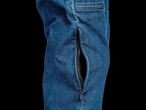 На фото Мотоджинсы FSD BLACK MENS KEVLAR ткань синие