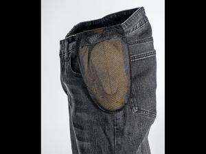 На фото Мотоджинсы FSD IRON MENS SINGLE LAYER ткань черные