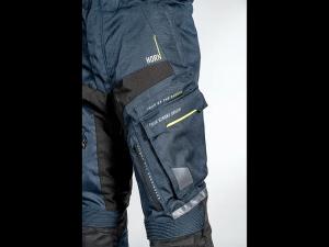 На фото Мотобрюки ткань FSD HORN navy