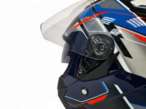 На фото Шлем AiM JK526 Blue/Red/Black