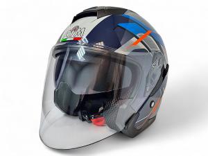 На фото Шлем AiM JK526 Blue/Red/Black