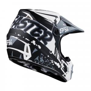 На фото EF56 Шлем Base MX Черный/Белый матовый ABC