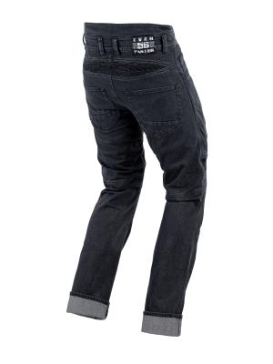 На фото EF56 Мотоджинсы SAVAGE муж. CORDURA DENIM Чёрный