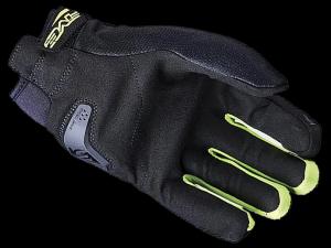 На фото Мотоперчатки FIVE GLOBE EVO black/fluo yellow