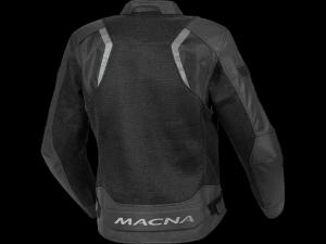 На фото Мотокуртка MACNA VELOTURA ткань черная