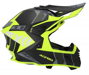 На фото Шлем Acerbis X-TRACK 22-06 Black/Fluo-Yellow