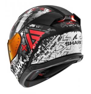 Купить Шлем Shark SKWAL I3 HELLCAT MAT Black/Chrome/Red На фото Шлем Shark SKWAL I3 HELLCAT MAT Black/Chrome/Red