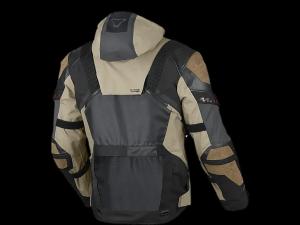 На фото Мотокуртка MACNA TRYTON ткань серо-коричнево/черная